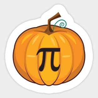 'Pumpkin and Pi' Funny Pumpkin Fall Sticker